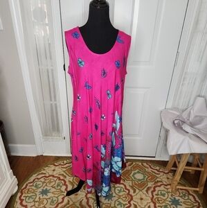 Vivid Floral CW Classics Shift Dress Size‎ Medium